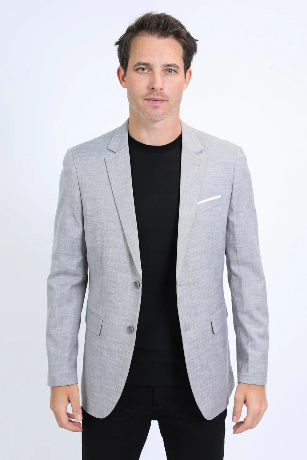 Blazer elástico de corte moderno para hombre