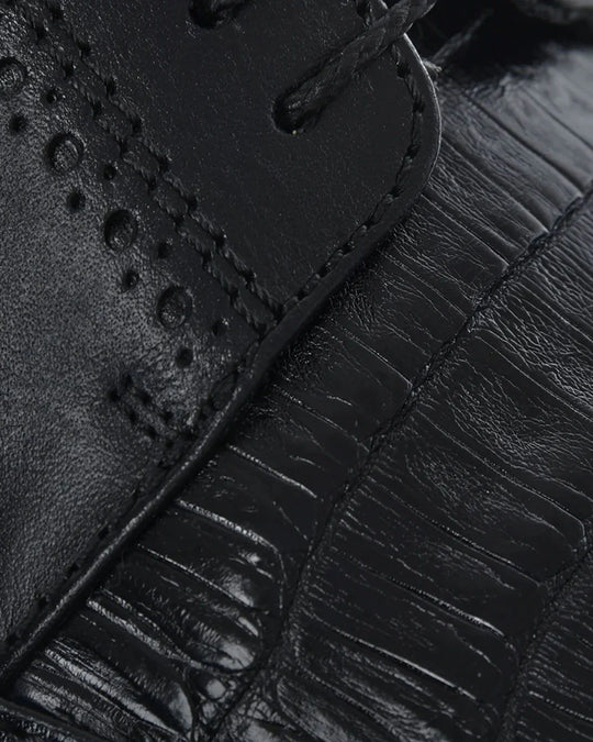 Cuadra Sneakers black ultra exotic leather