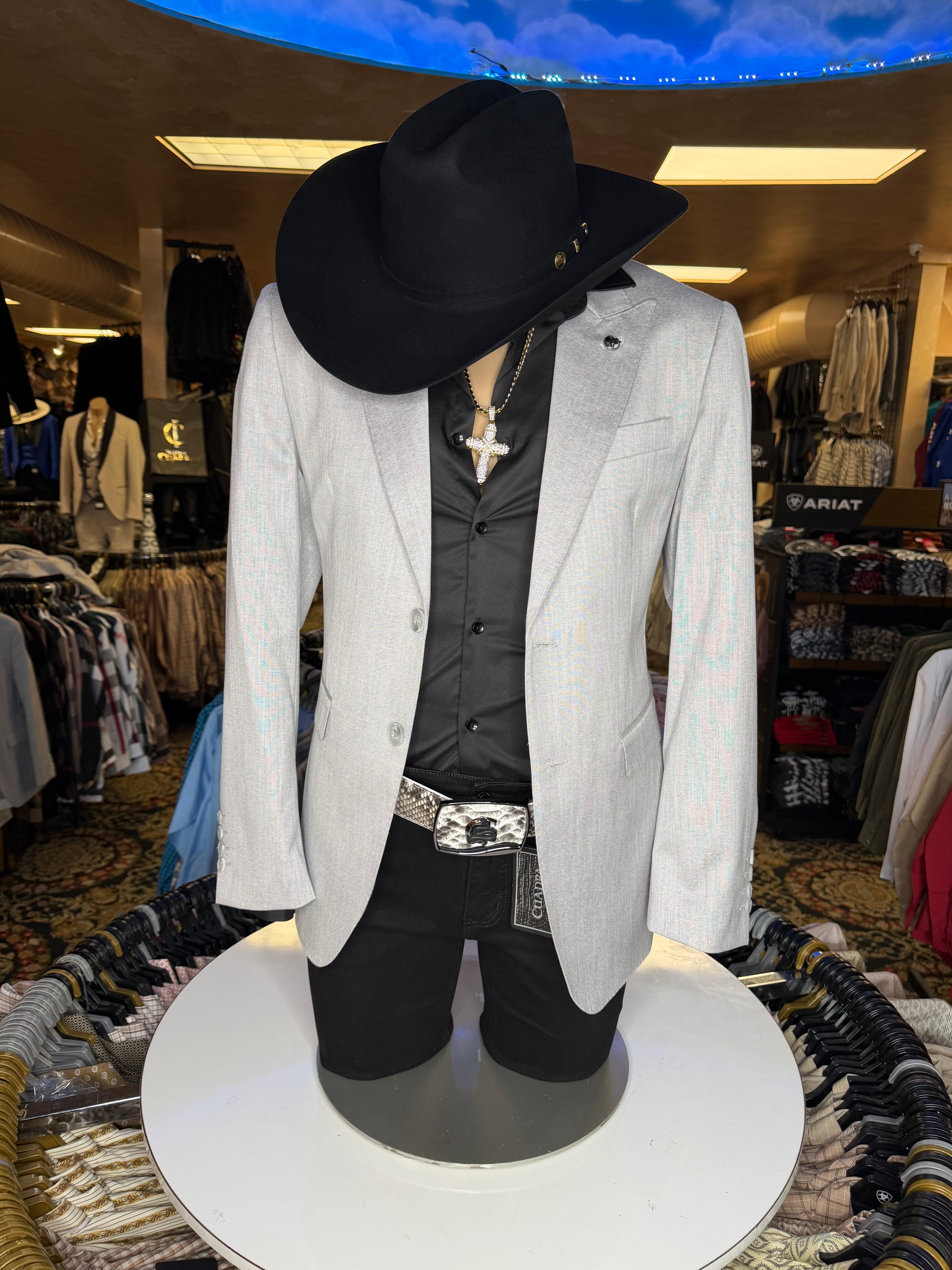 Slim Fit Blazer – Light Grey