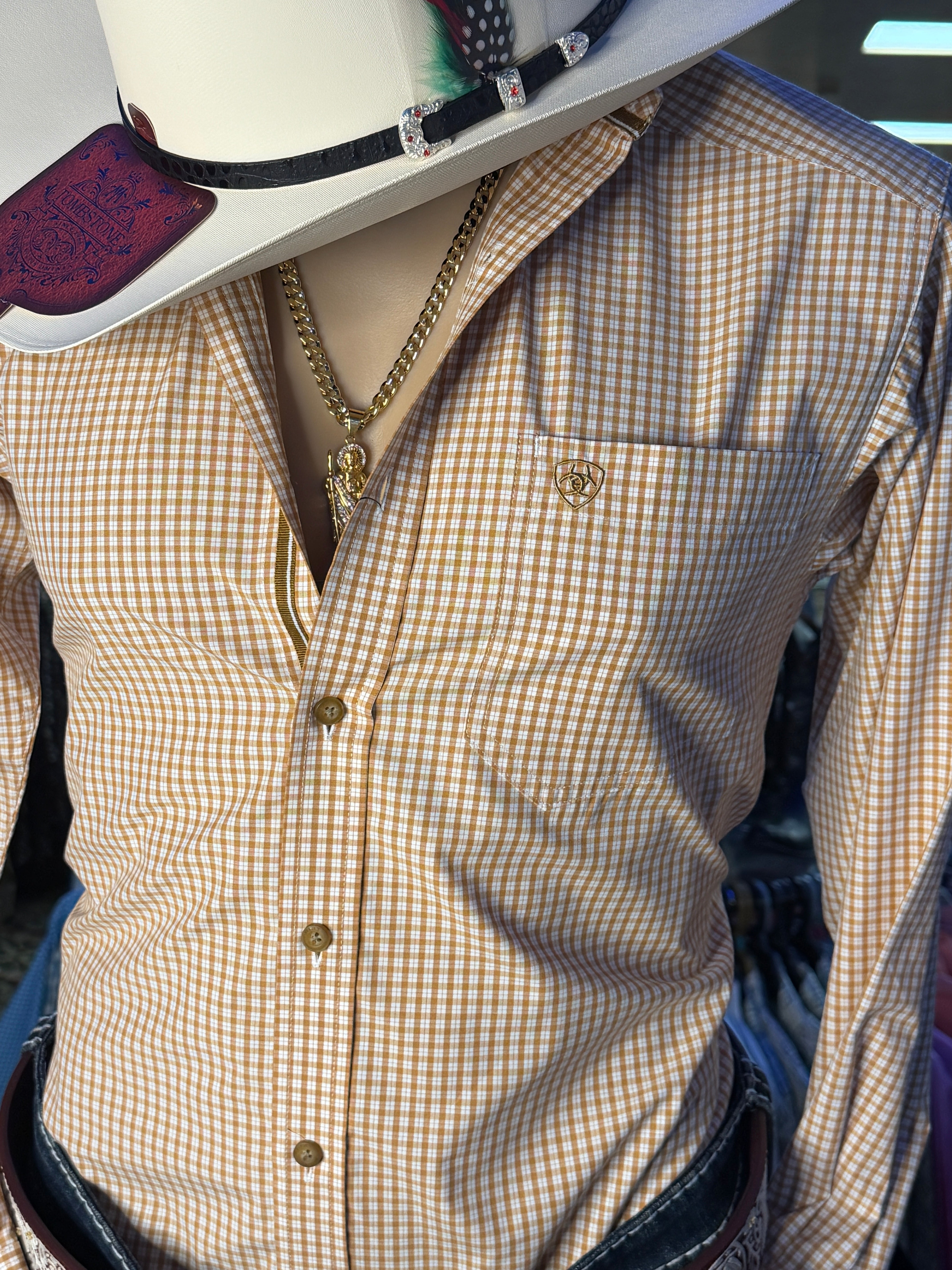 Ariat Pro Beckett Beige Shirt