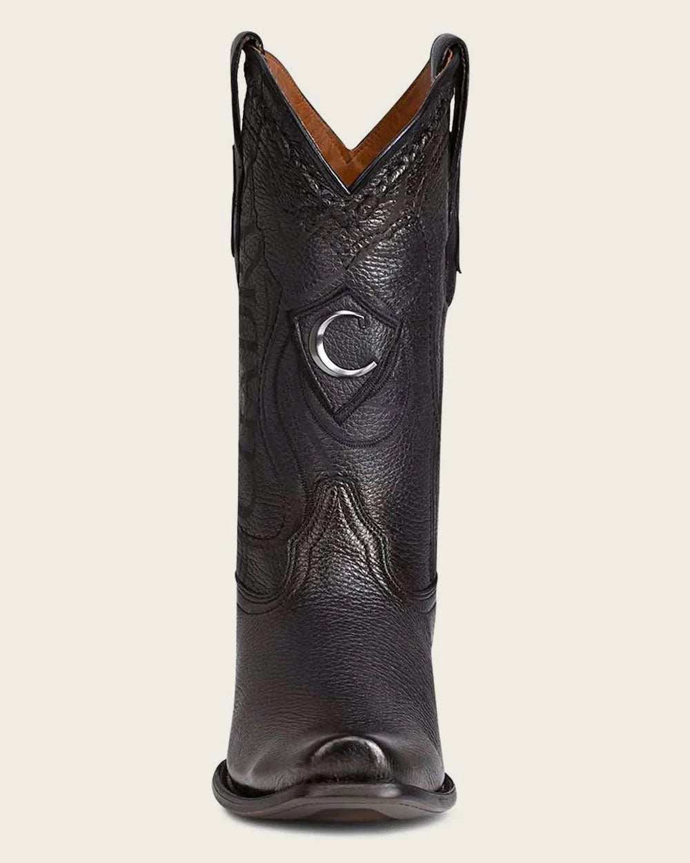 Bota de ciervo negra occidental Cuadra