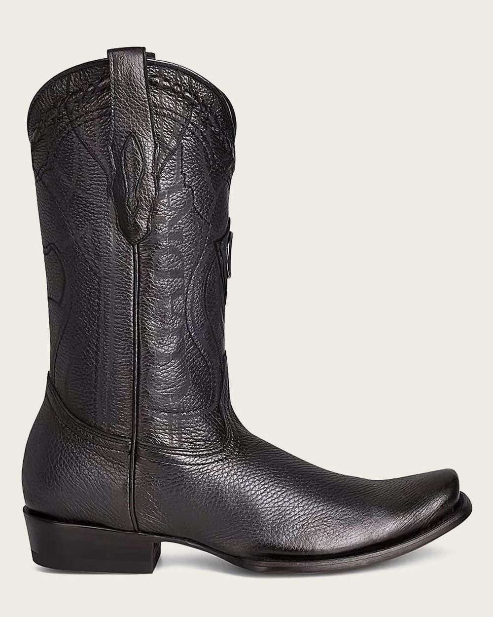 Bota de ciervo negra occidental Cuadra