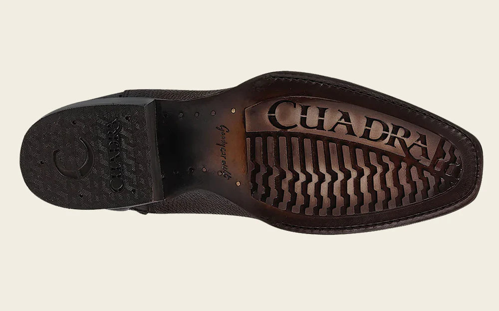 Cuadra Caiman Western Black Exotic boot