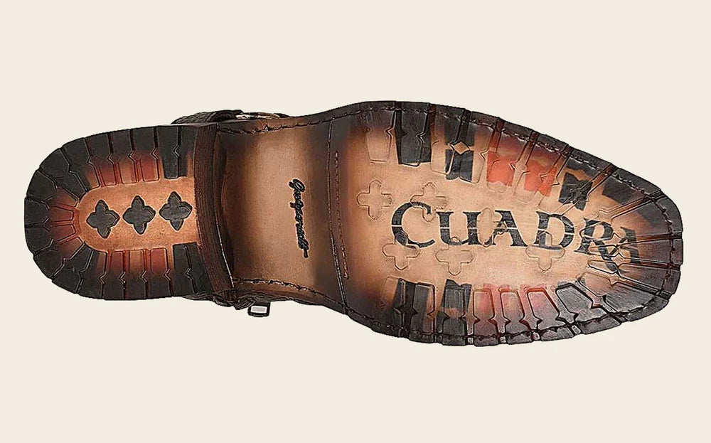 Cuadra Urban Brown Python Leather Ankle Boot