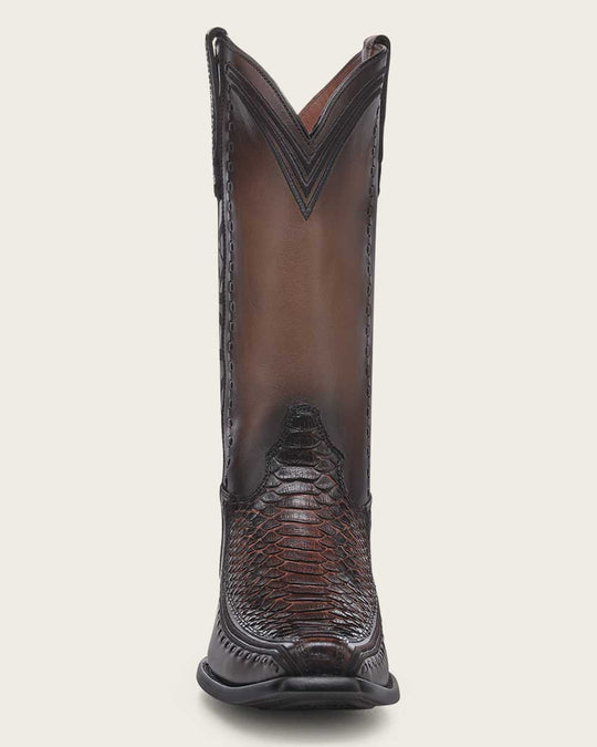 NEW Cuadra Western Brown Exotic Python Boot