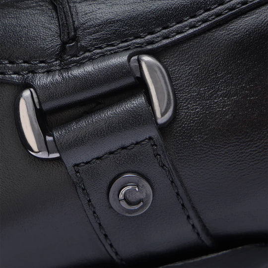 Cuadra Dress Engraved Black Leather Boot
