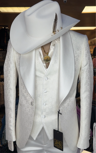 *New* “Exclusive Release: Sanchez Brothers Pure White Lace Luxury 3-Piece Suit"