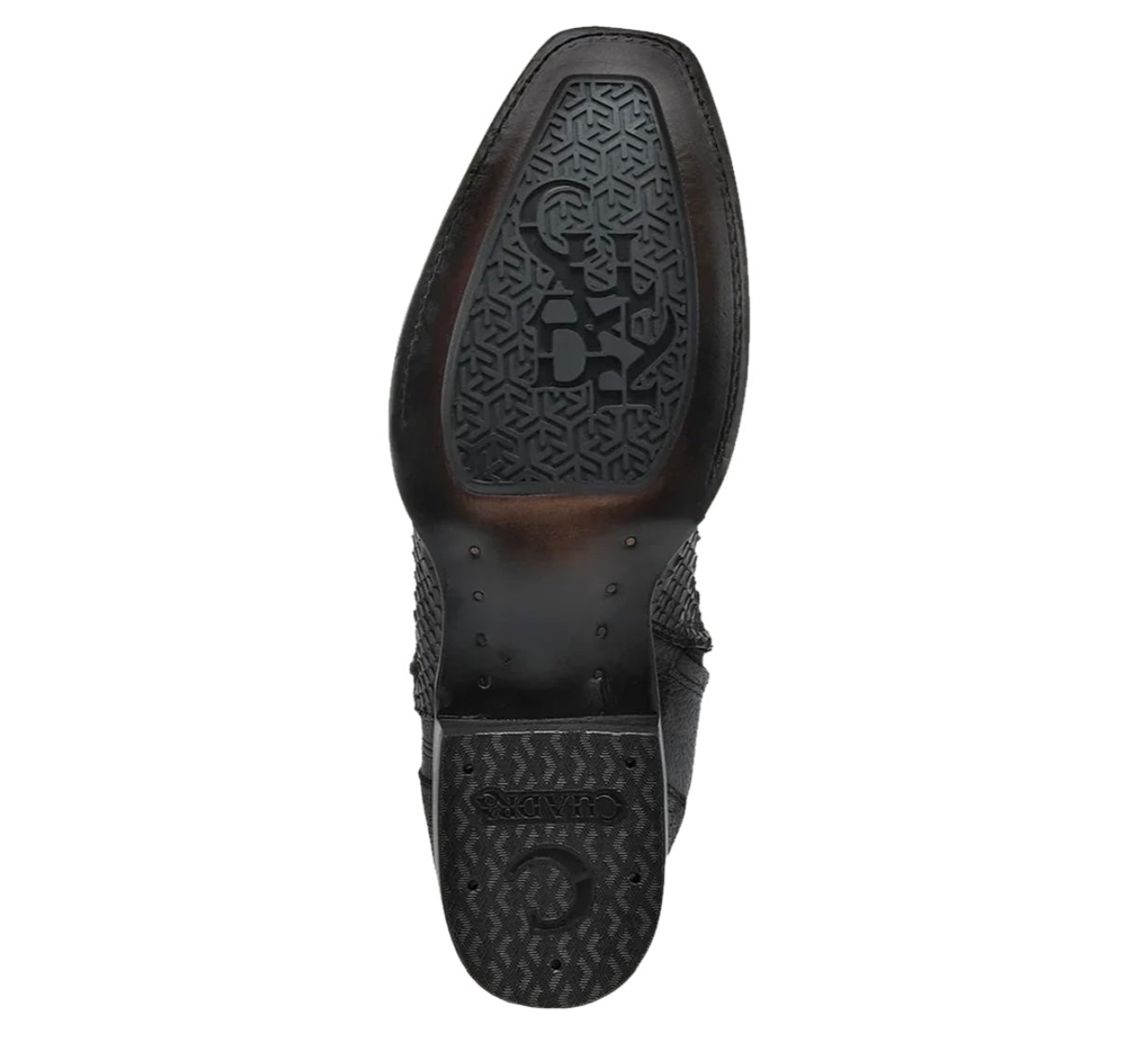 Cuadra Men's Chocolate Python Zipper Square Toe Boots