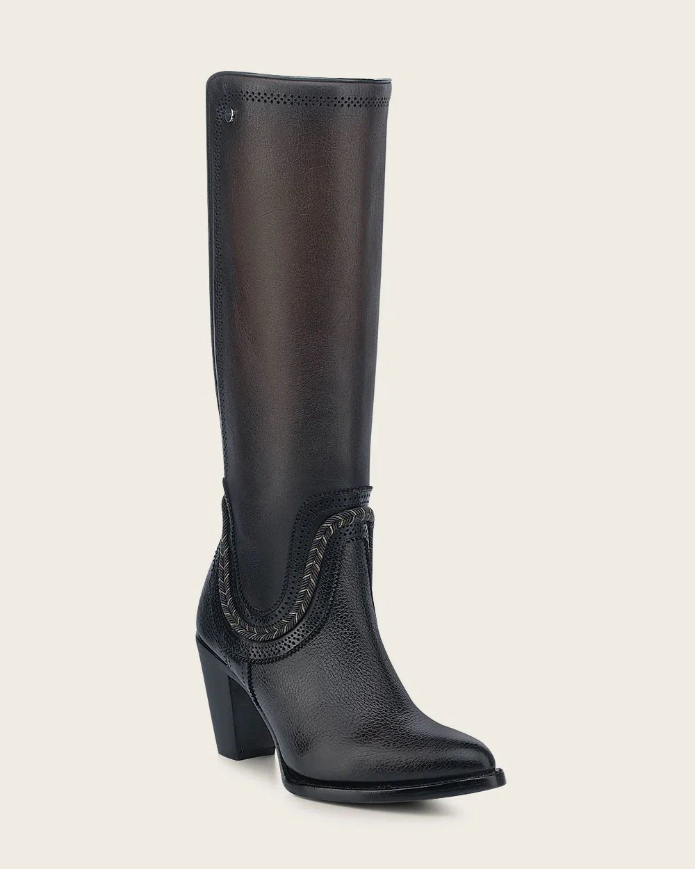 Bota Cuadra Tall elegante de bovino marrón
