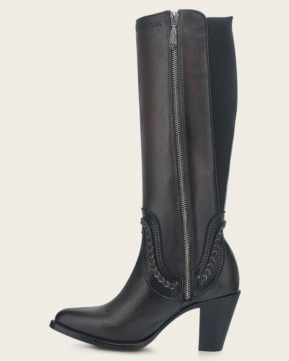 Bota Cuadra Tall elegante de bovino marrón