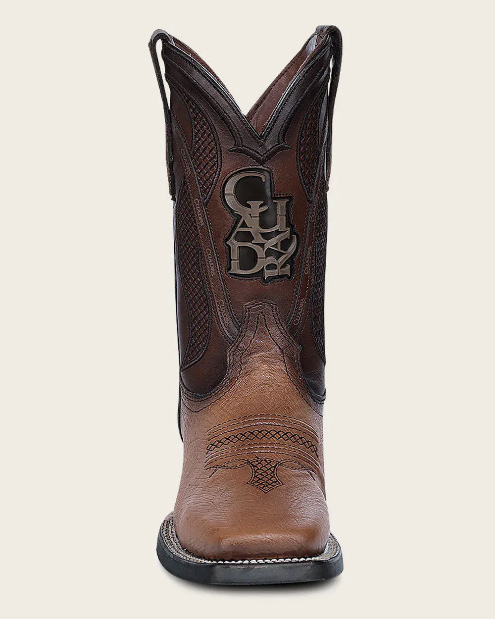 Cuadra Handcrafted Honey Ostrich Rodeo Cowboy Boots-CU863