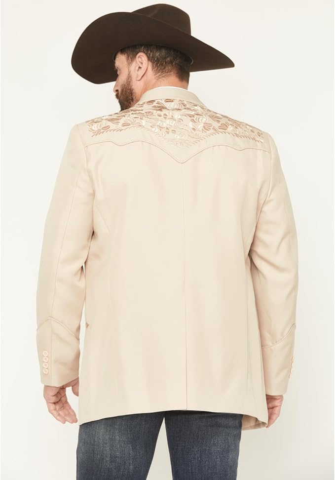 Chaqueta deportiva con bordado floral para hombre