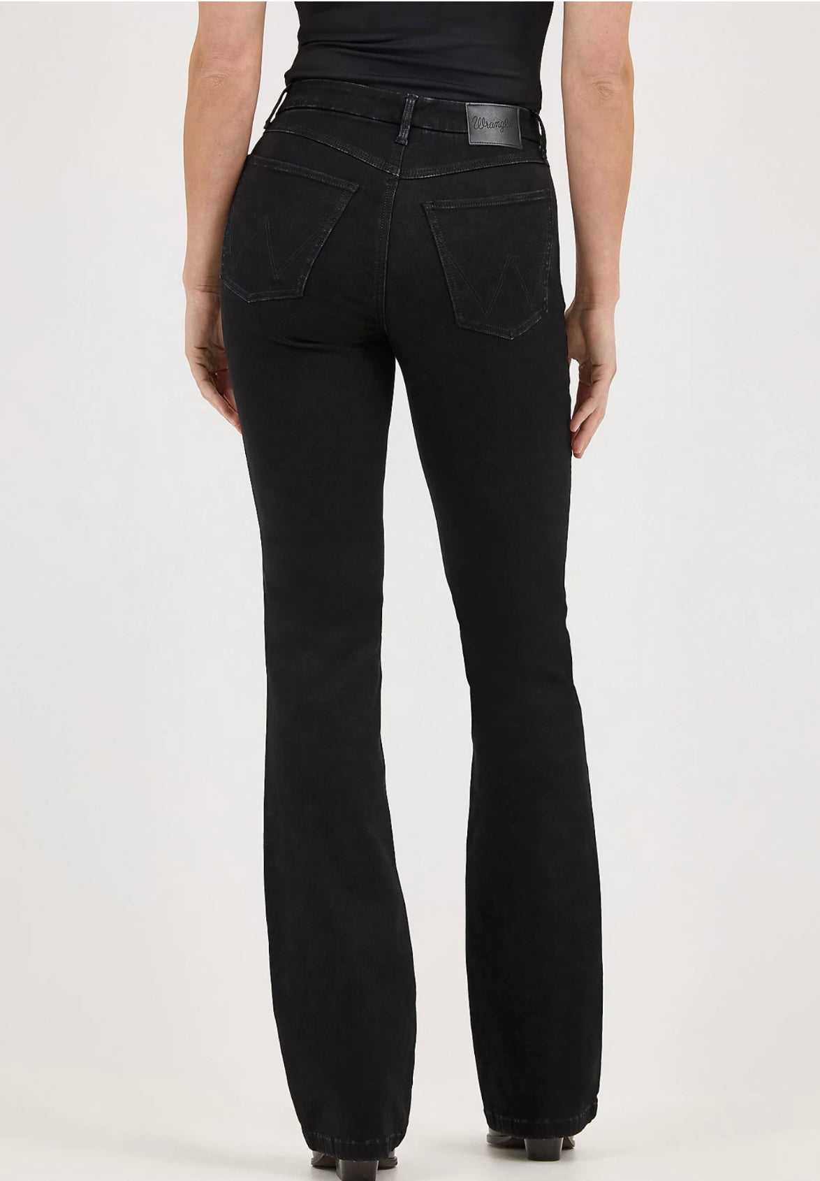 WOMEN'S WRANGLER BESPOKE HIGH RISE BOOTCUT JEAN- BLACK