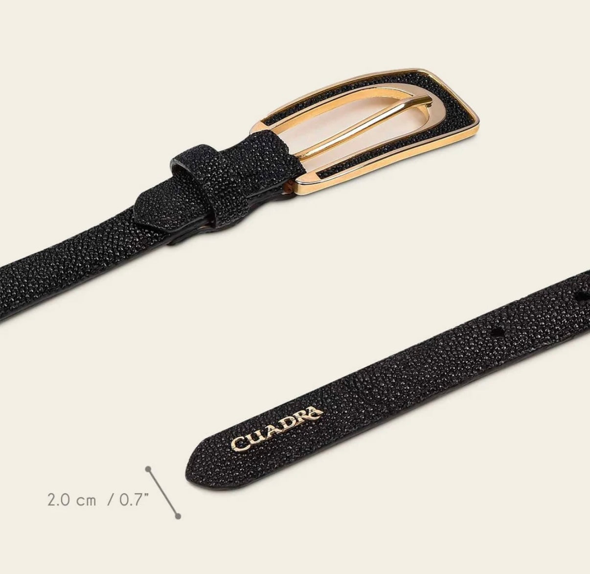 Cinto de Piel Mantarraya para Dama