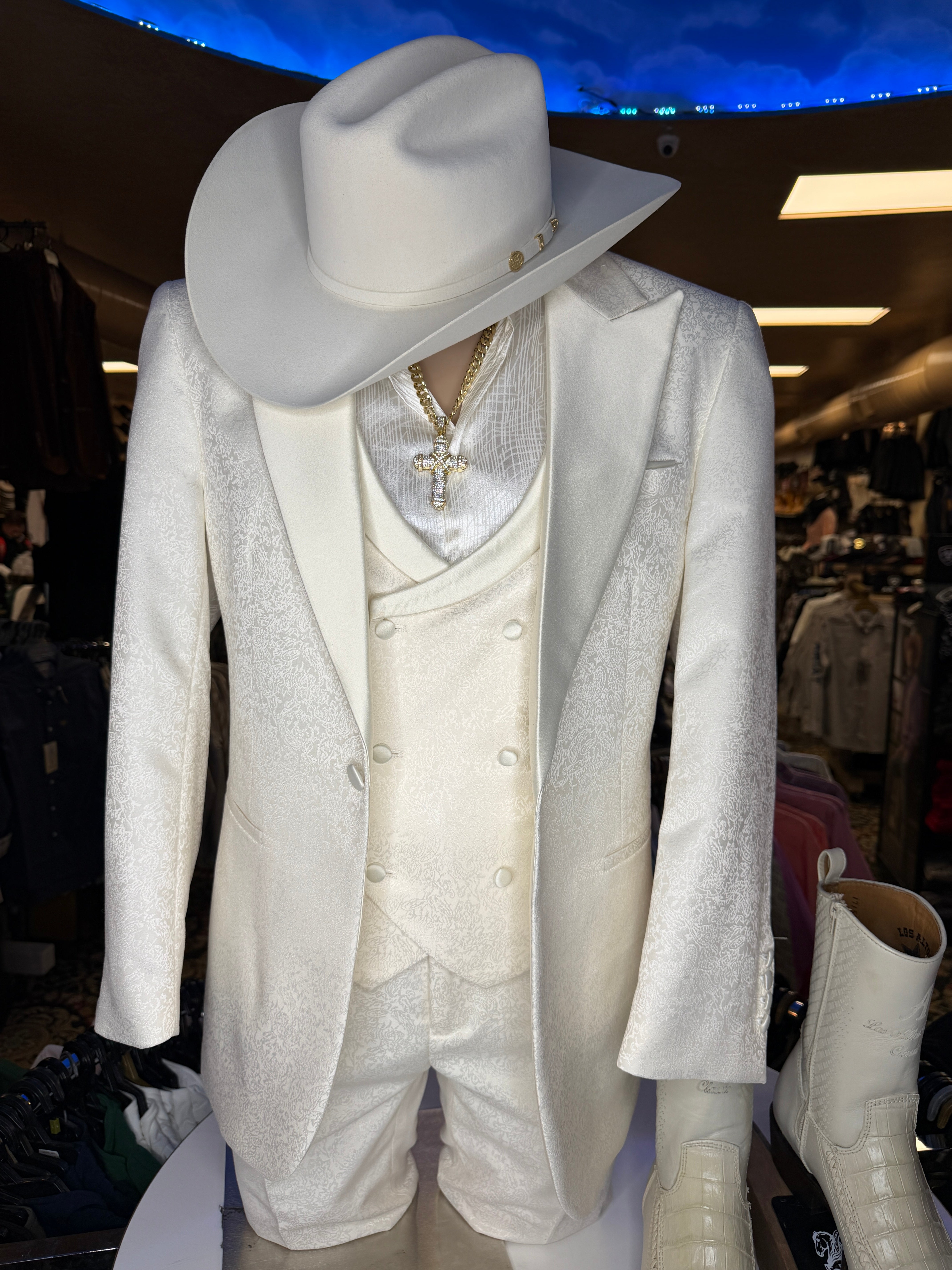 Ivory Royale Three-Piece Luxury Suit