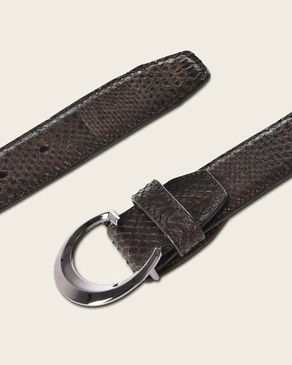 Cuadra Brown Python Belt