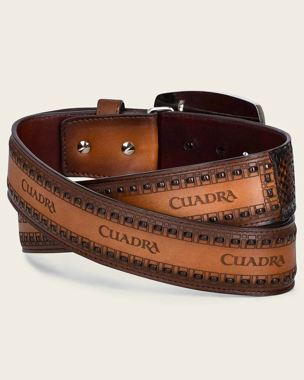 Cuadra Honey western python Belt