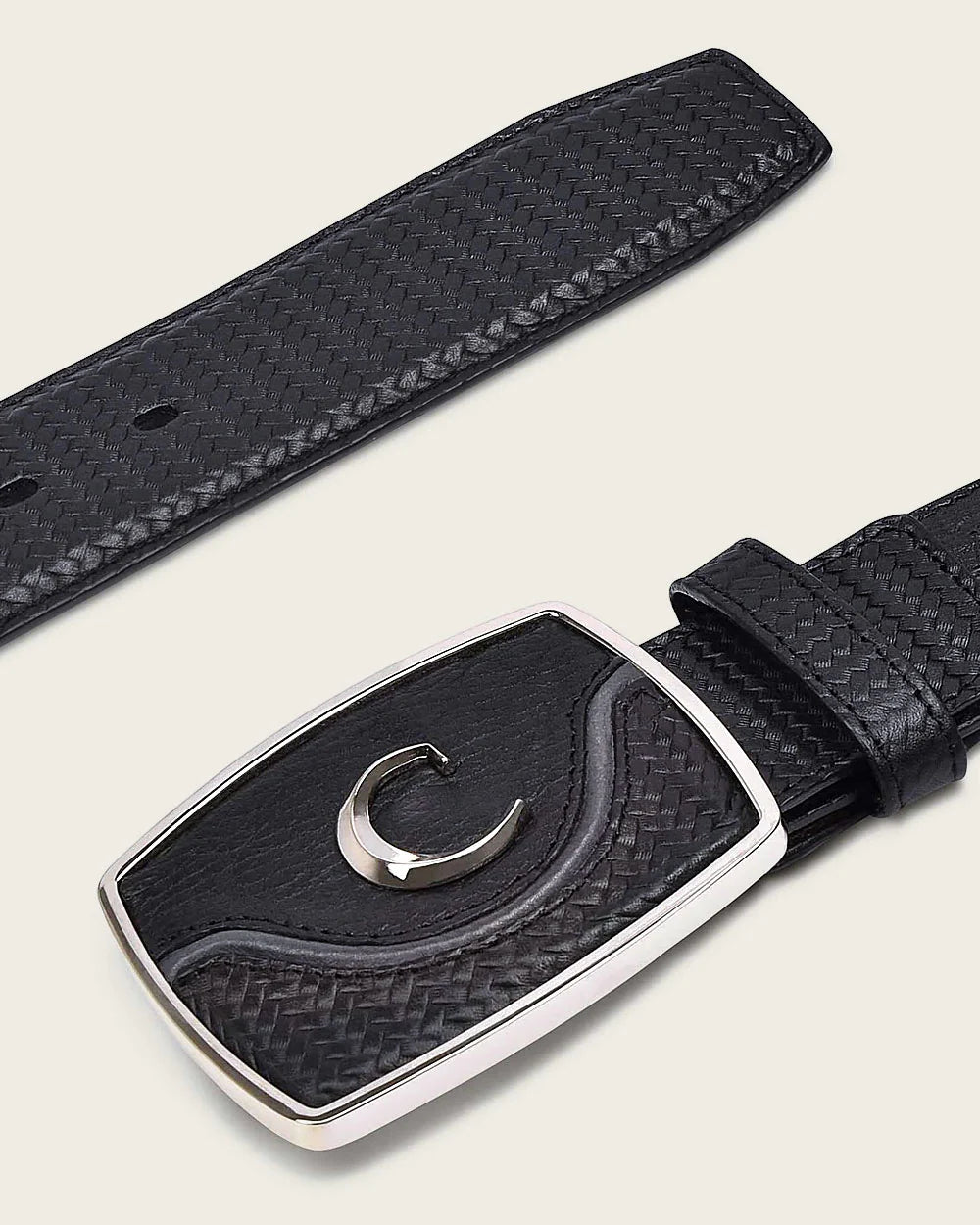 Cuadra Black Western Belt