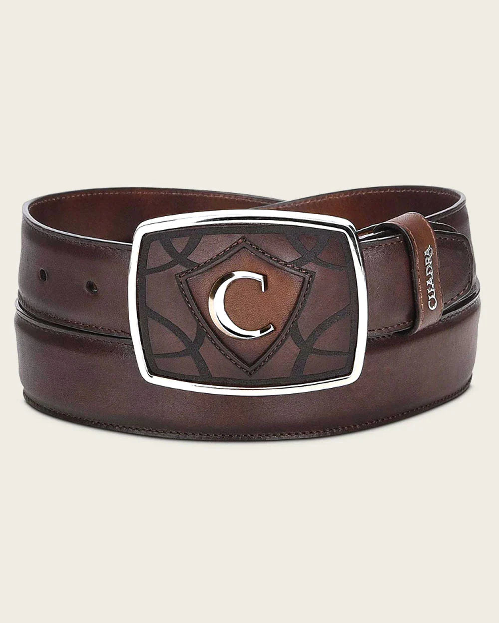 Cuadra Brown Western Bovine Belt