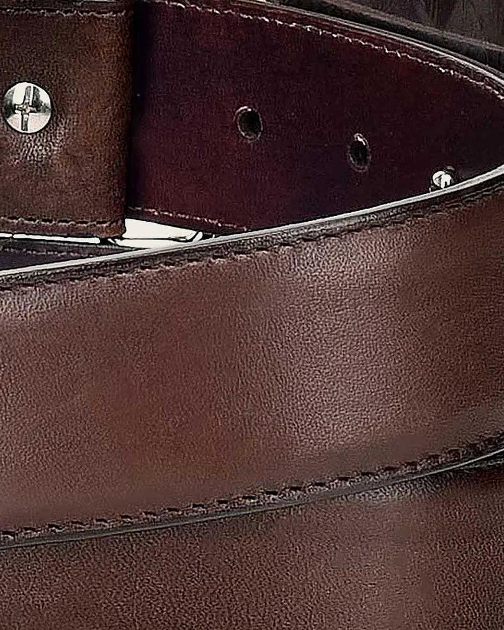 Cuadra Brown Western Bovine Belt