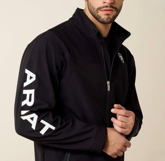 Men’s Ariat Logo Softshell Jacket- Black