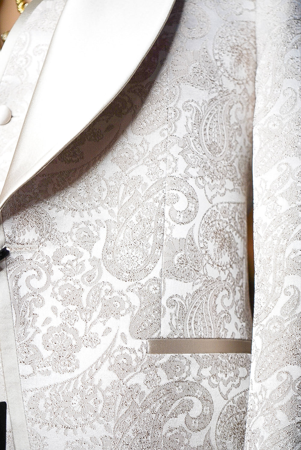 *New* “Exclusive: Sanchez Brothers Champagne Lace Luxury Suit 3- Piece"