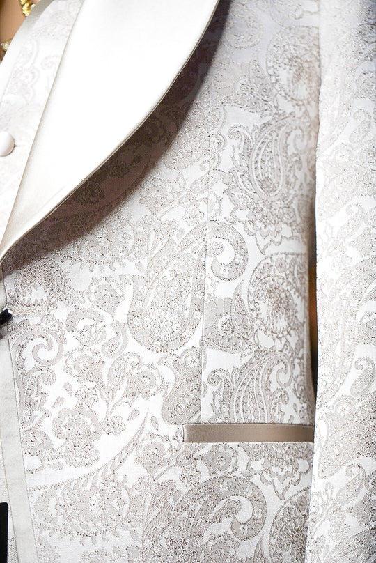 *New* “Exclusive Release: Sanchez Brothers Champagne Lace Luxury Suit 3- Piece"