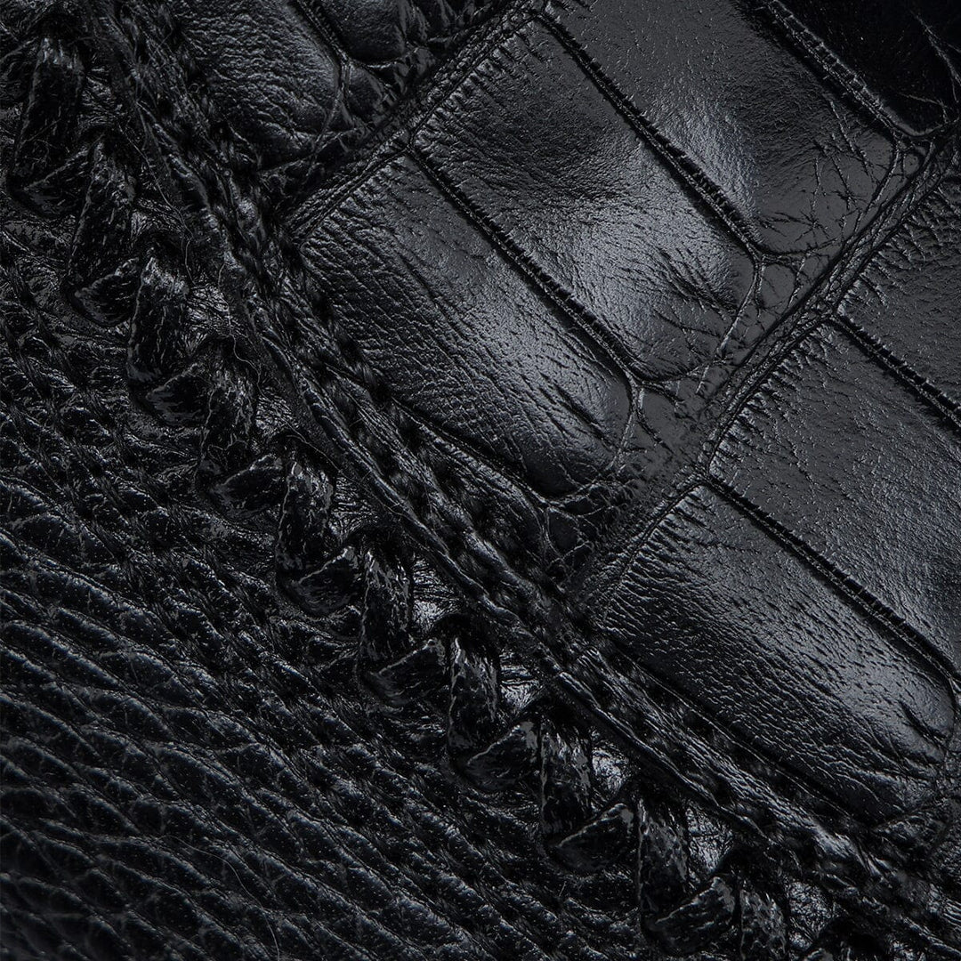 Bota exótica Western Cuadra Caiman negra