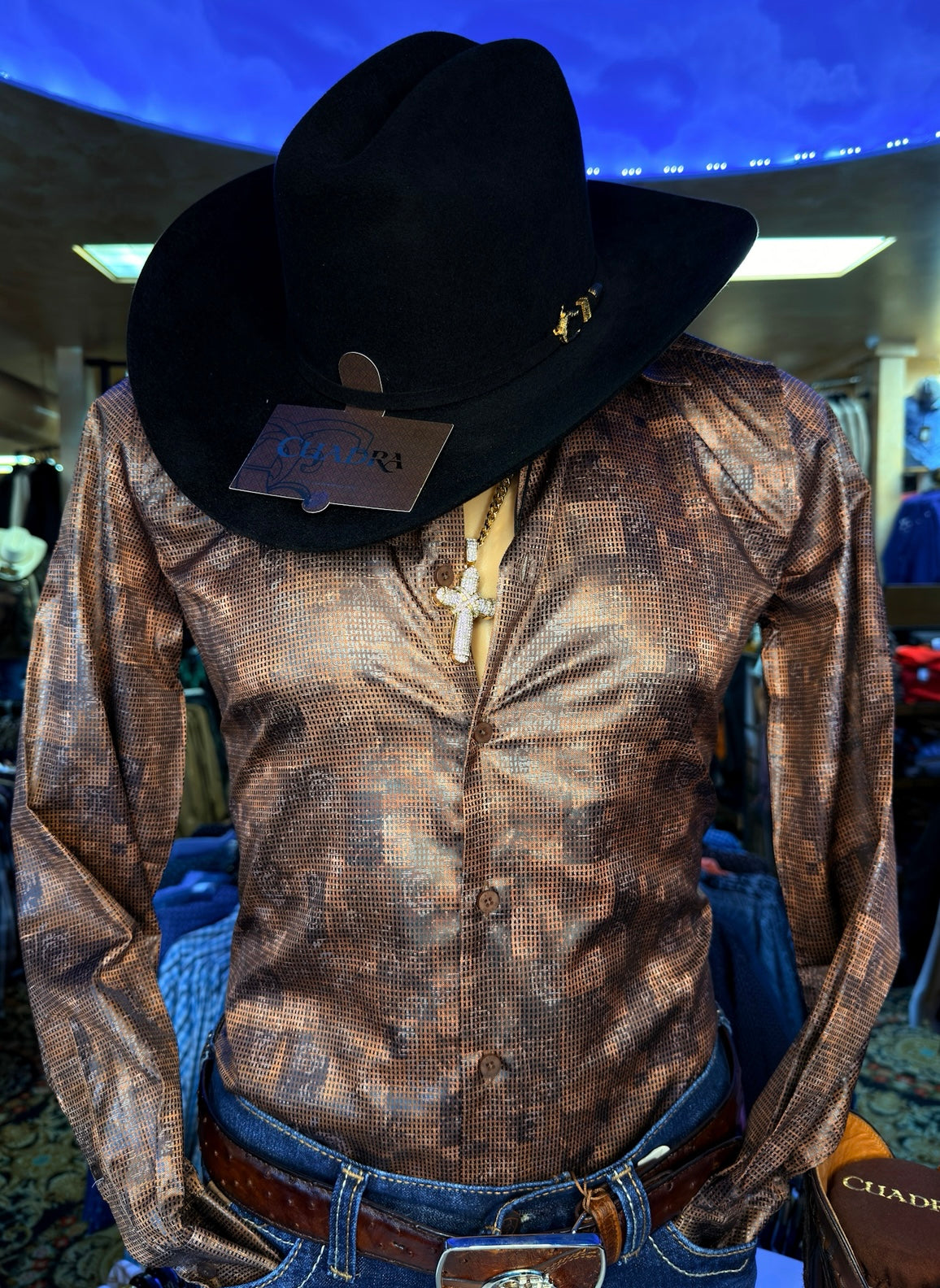 *NEW* Men's Brown Modern Fit Shirt