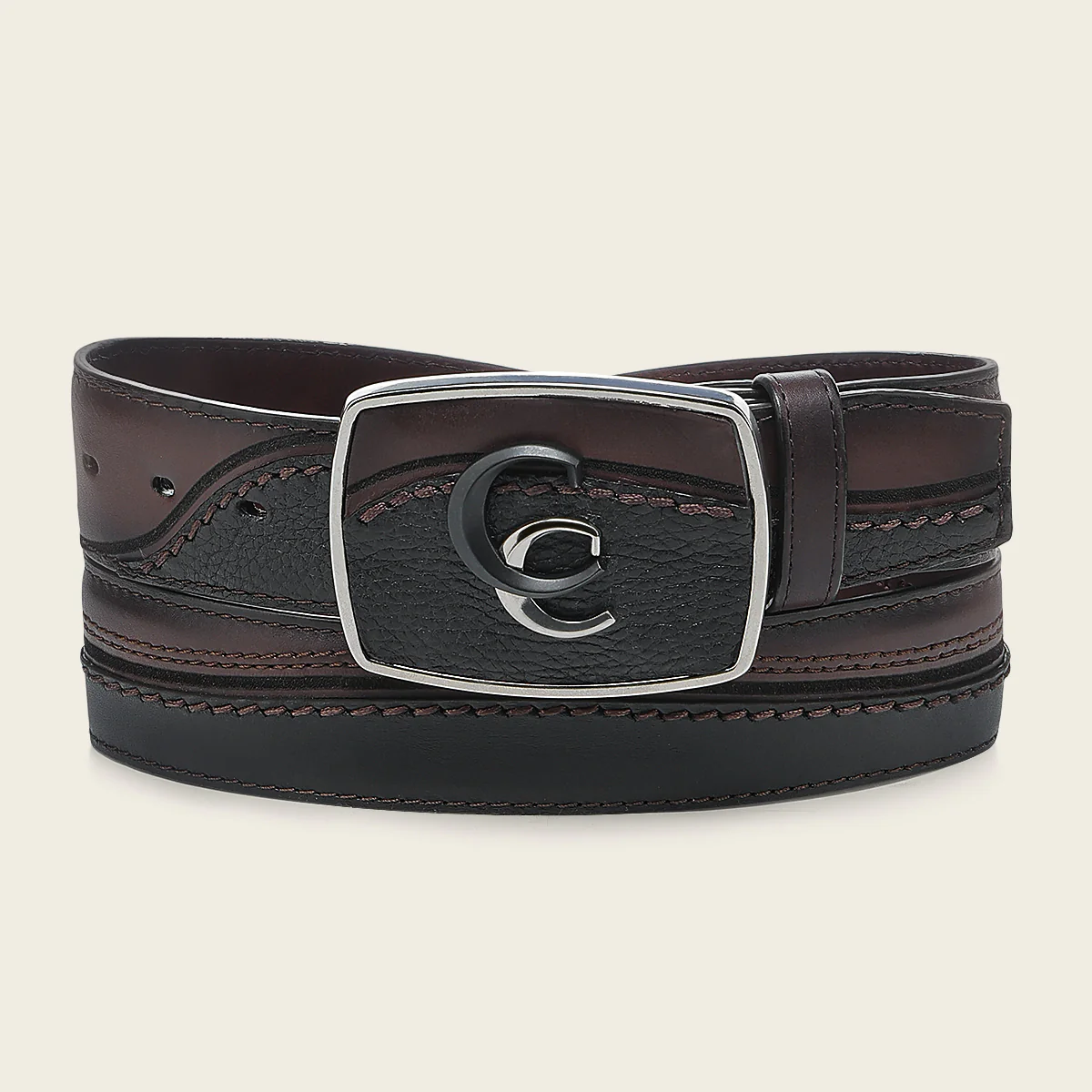 Cuadra Men’s  Belt Crafted from Genuine Deer Leather