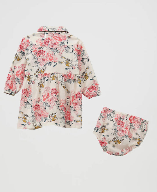 Wrangler Girls Floral Spur Western Snap Dress