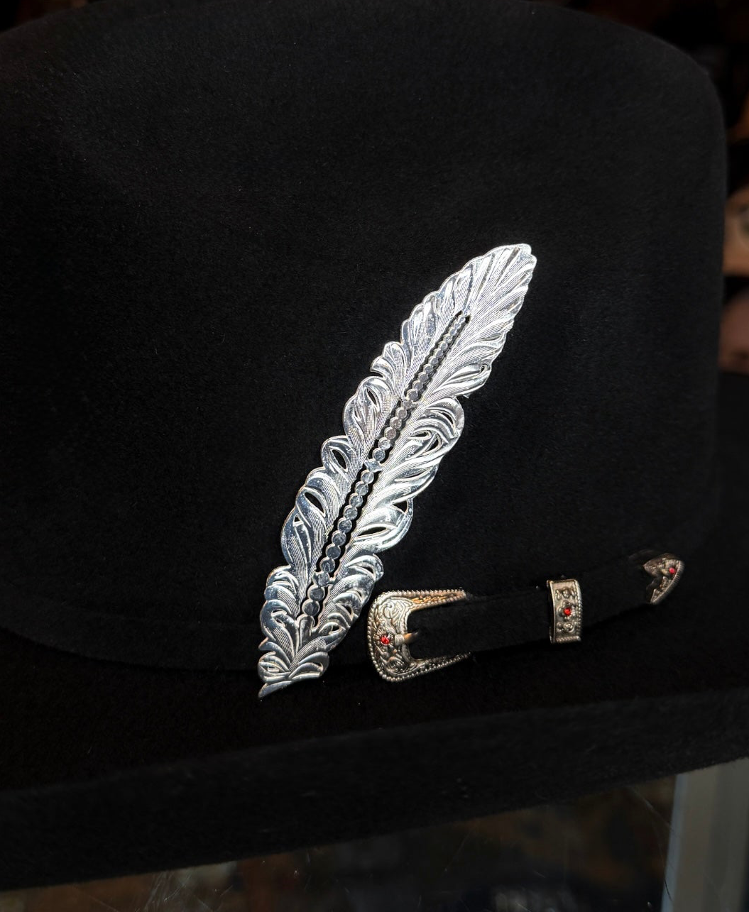 Classic Montana Hat Feather silver