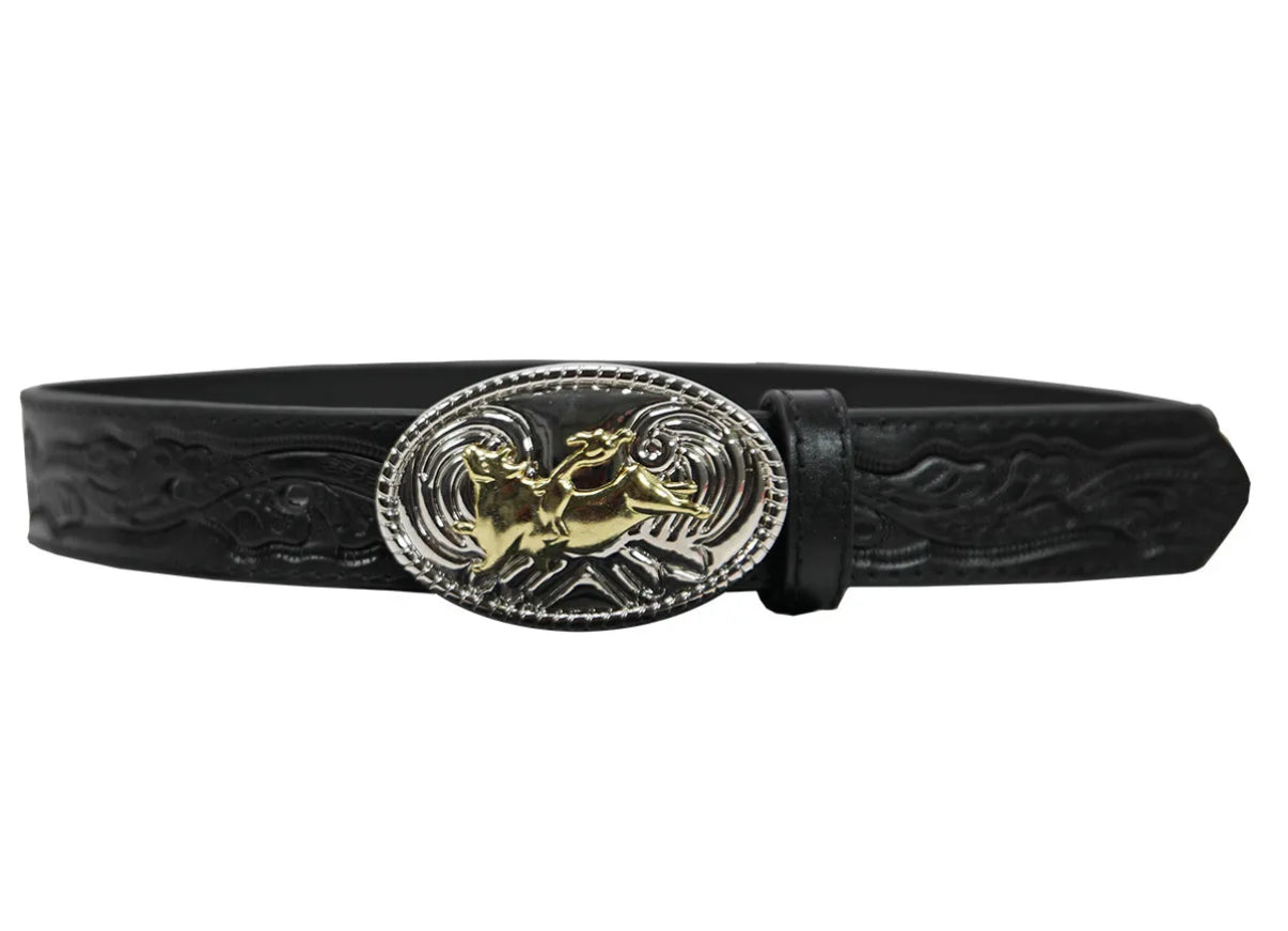 Kids black Belt with Buckle