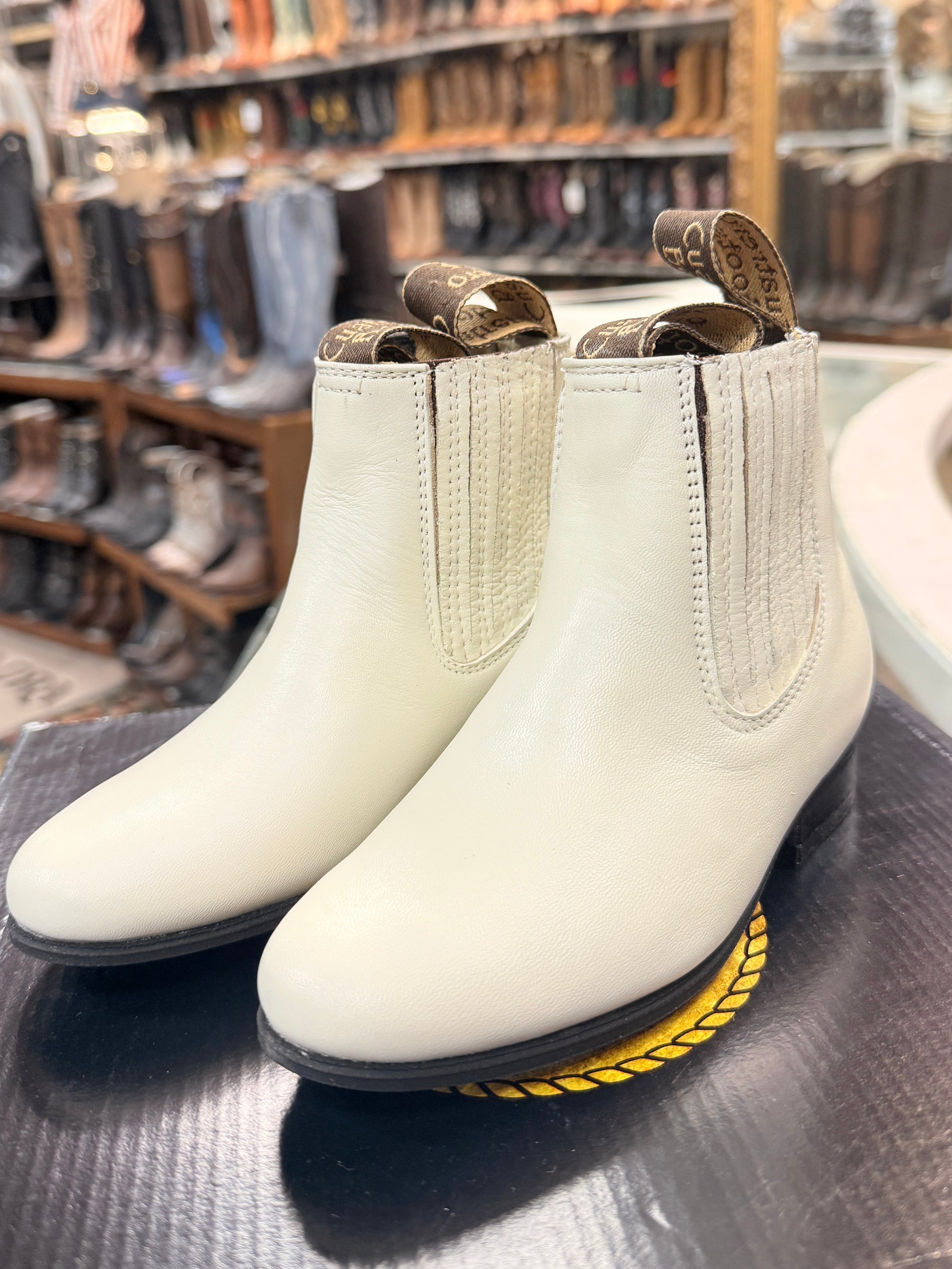 Botin Charro Hueso