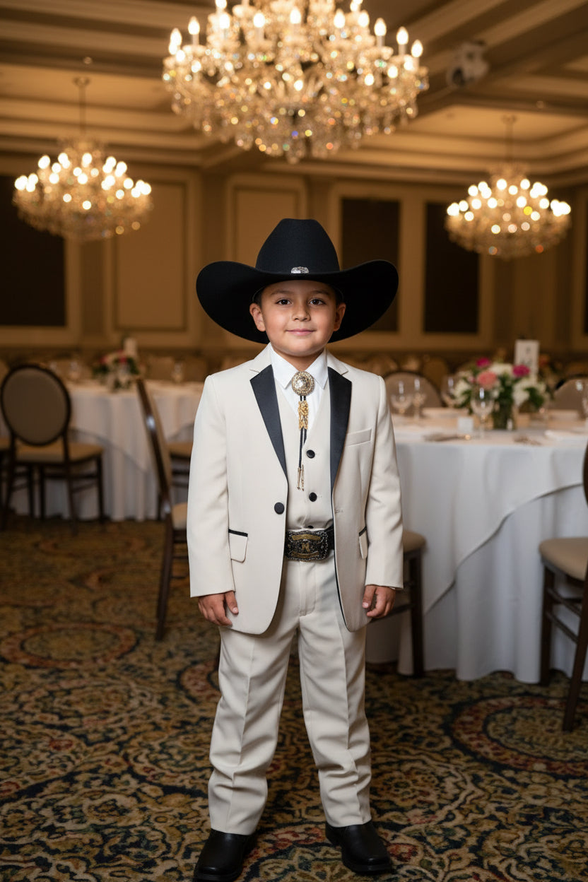 Kids Luxury Suit Tan / Champagne Beige (SB Collection)