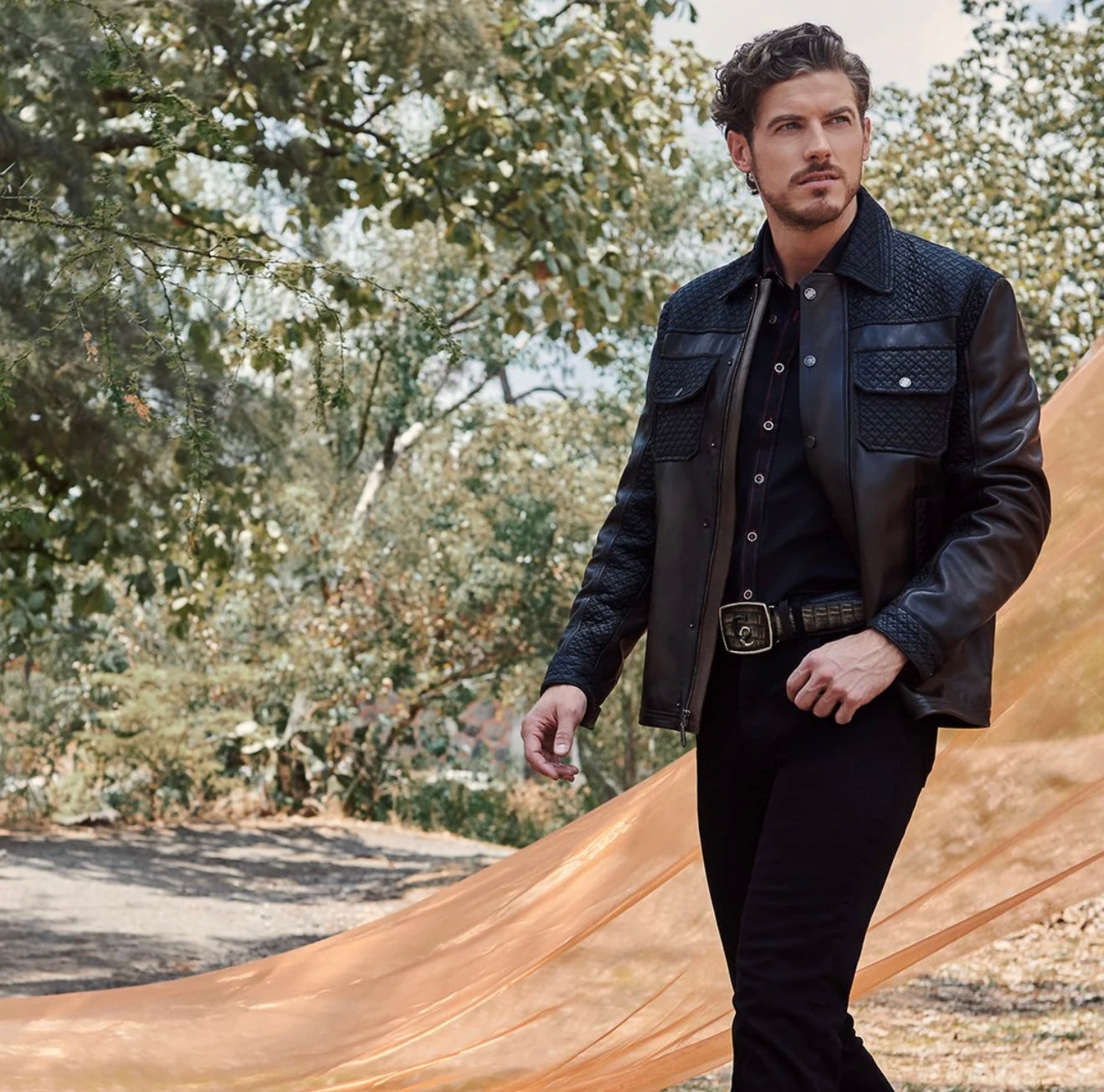 Cuadra Men's Vintage Cappuccino Genuine Leather Jacket