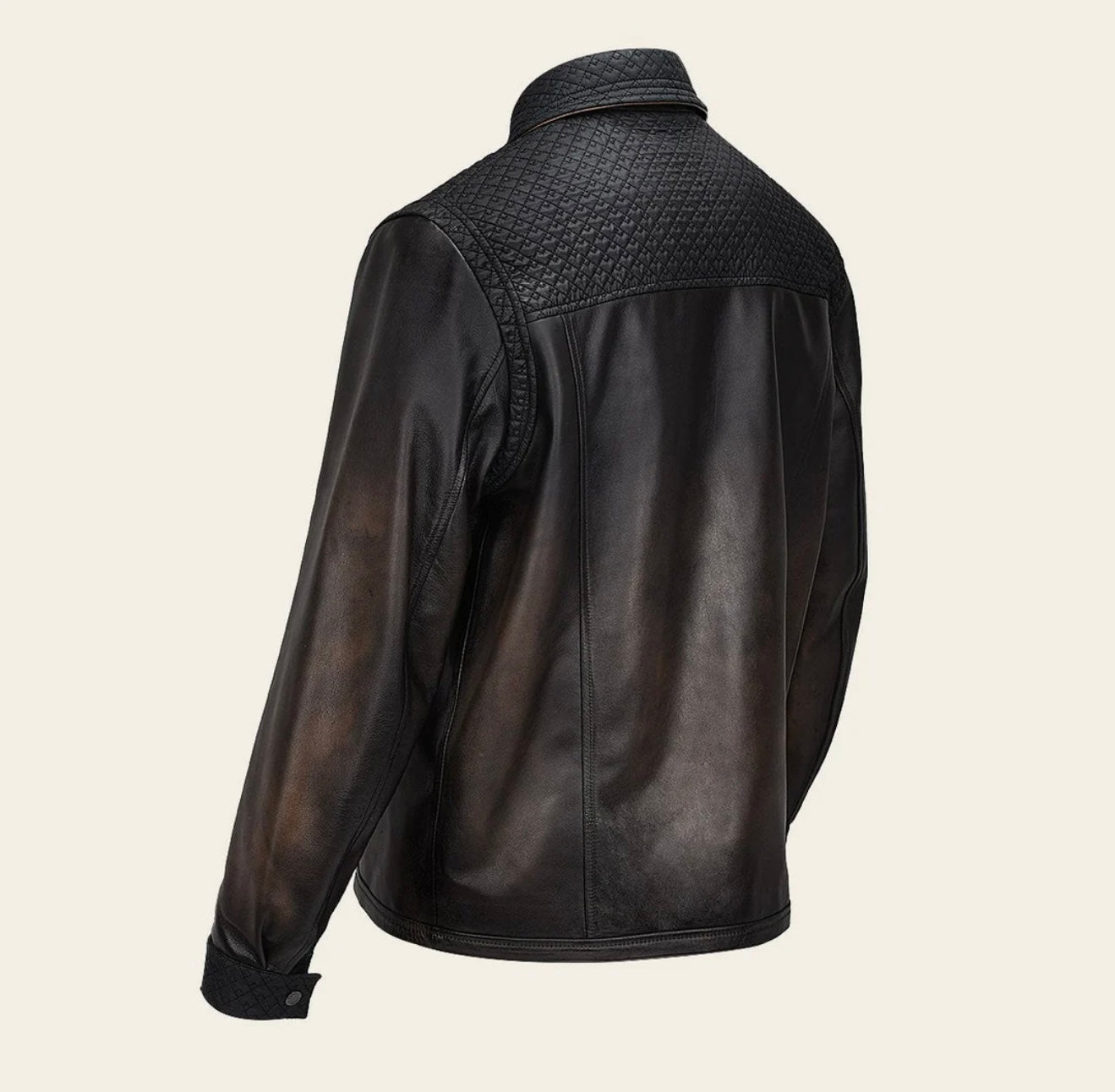 Cuadra Men's Vintage Cappuccino Genuine Leather Jacket