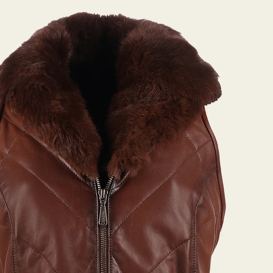 CUADRA Luxury Brown Rabbit Fur Vest