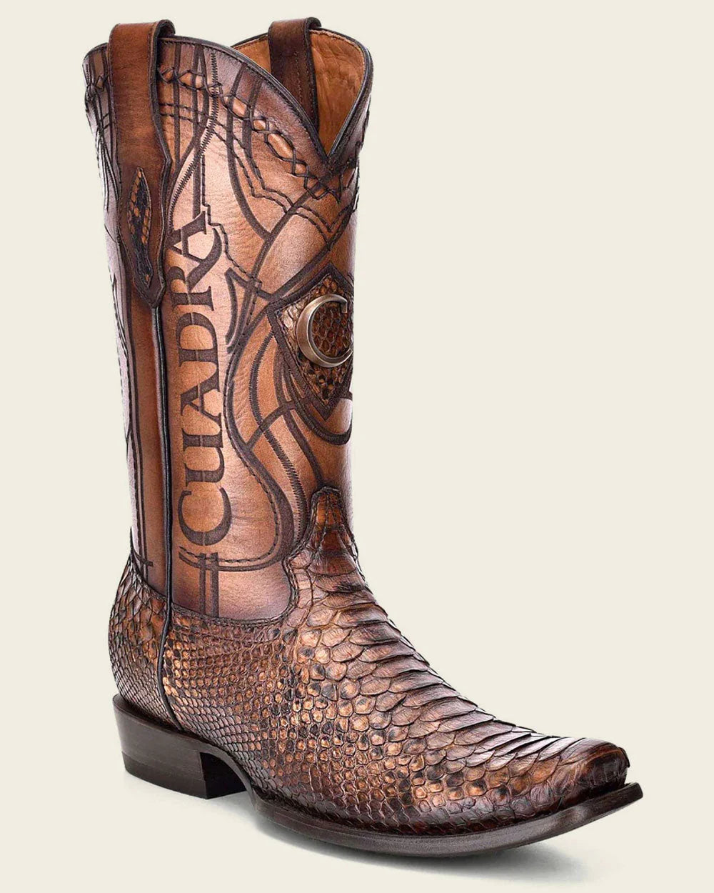 Cuadra Python Honey Exotic Boot