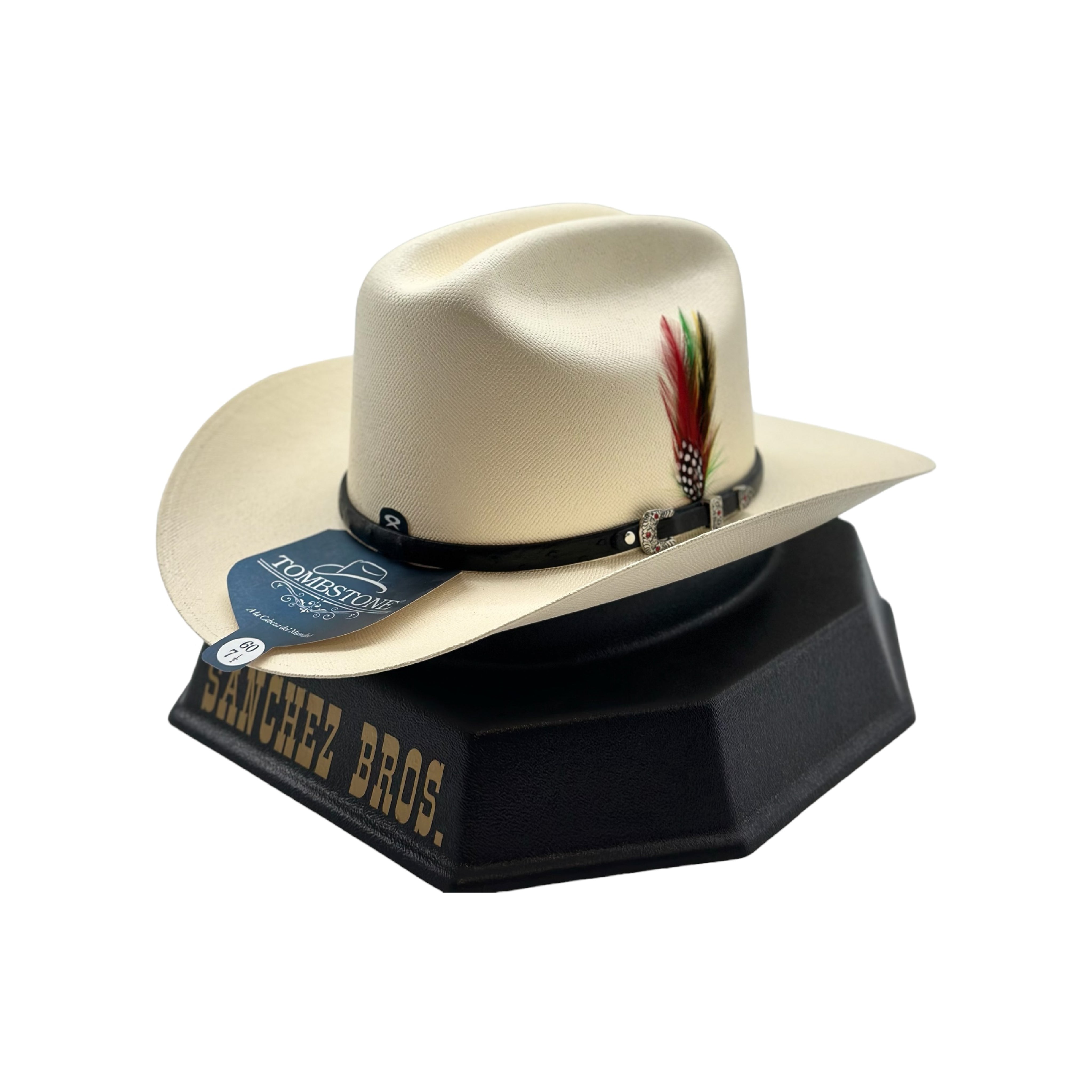 Tombstone Chaparral - 500x - Black Ostrich Band