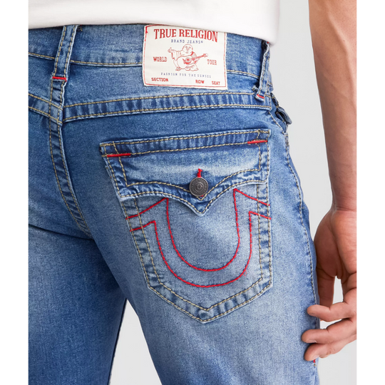 True Religion Ricky Relaxed Straight Stretch Jean
