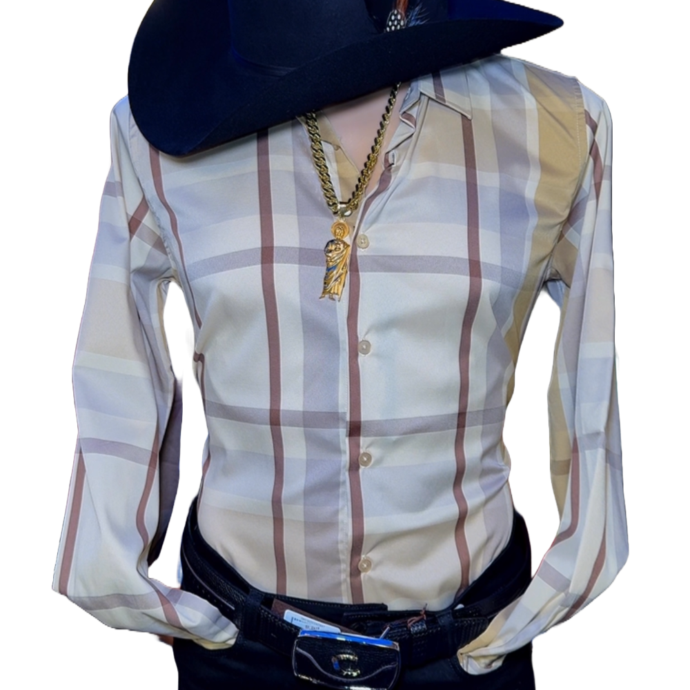 Camisa de vestir de corte moderno para hombre