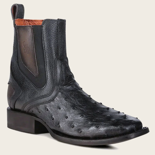 CUADRA Urban black ostrich boot