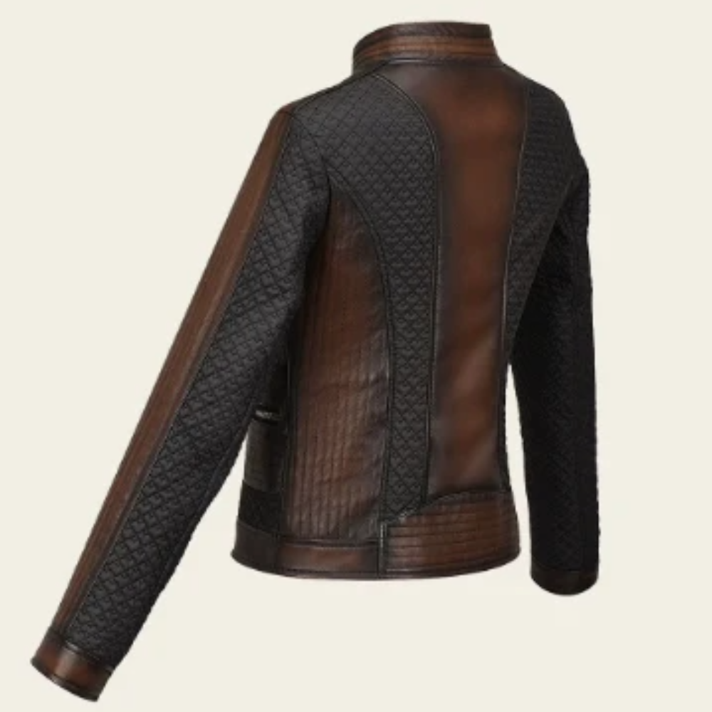 Chaqueta de piel de cordero auténtica para mujer CUADRA