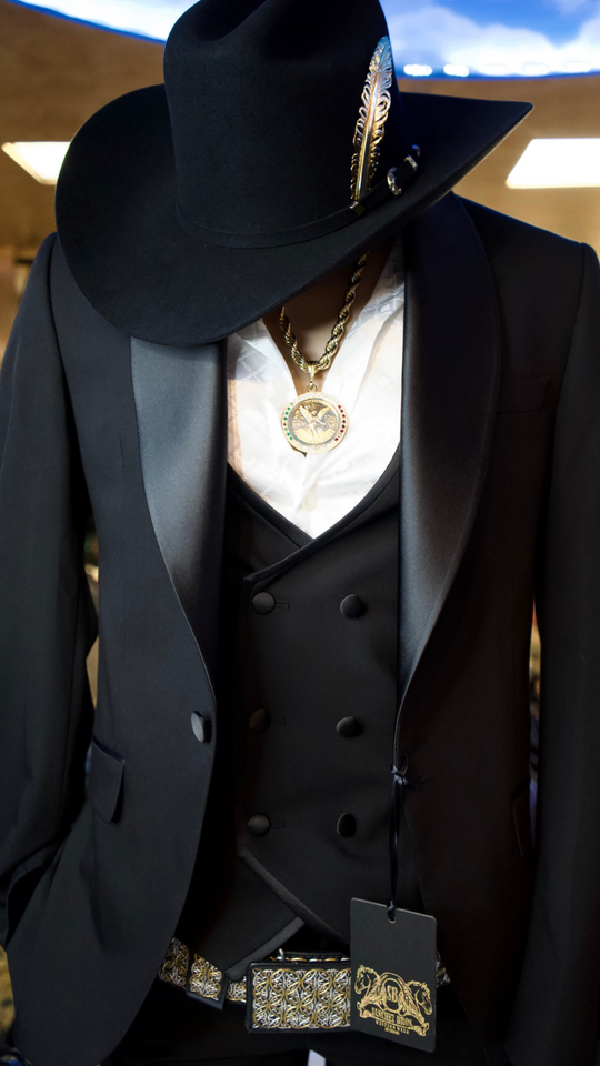 "Sanchez Brothers Prestige Collection: Men’s Black 3-Piece Luxury Suit"