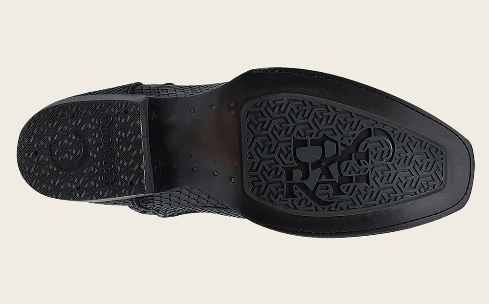 Western Dark Brown Cowboy Boots in Genuine Python & Bovine Leather