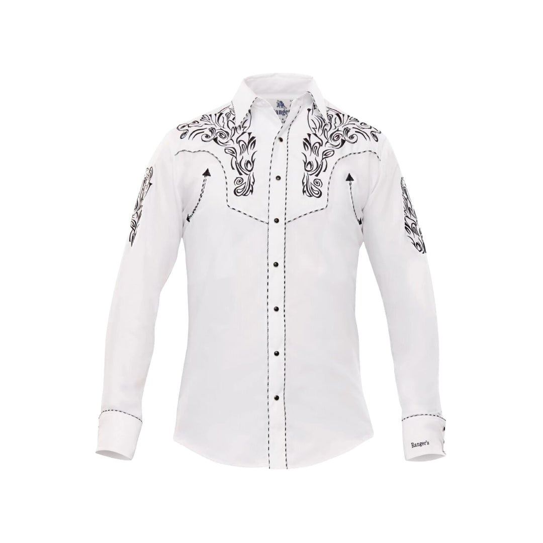 Vaqueros Western Shirt Embroidered Arrow Snap