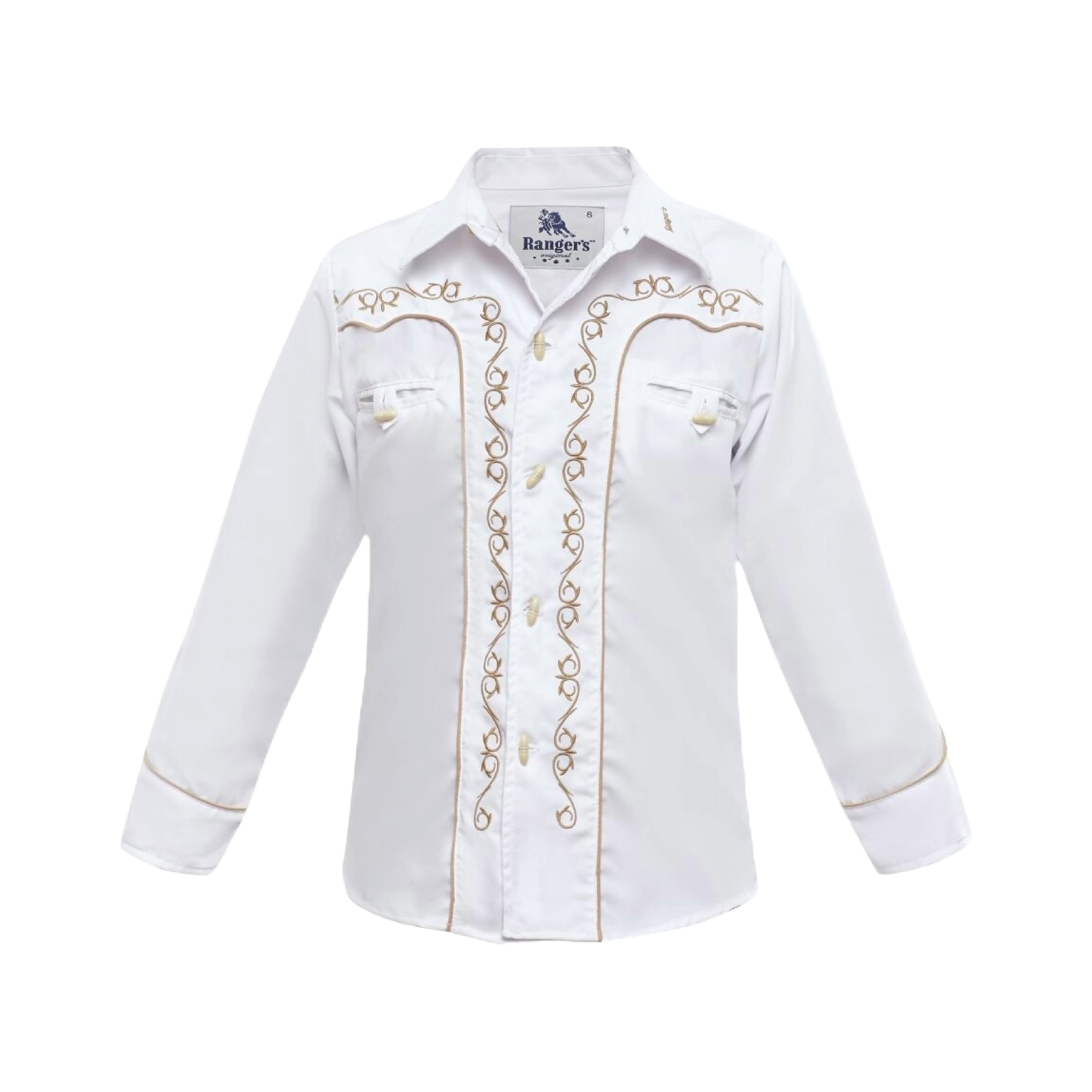 Charro Shirt (Bone Button Embroidered)