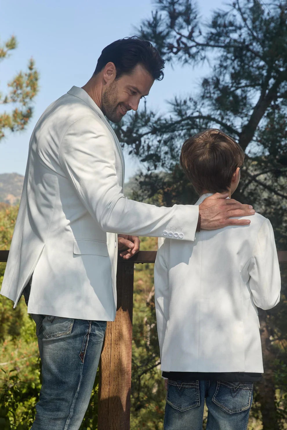 Boys' Modern Fit Stretch Occasion White Blazer