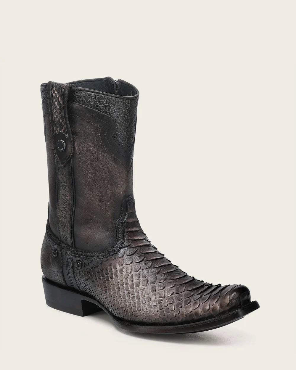 Luxury Men’s Urban Boot in Genuine Python Leather